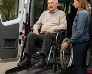 l'immagine rappresenta un sollevamento per disabili, sollevatori per disabili
